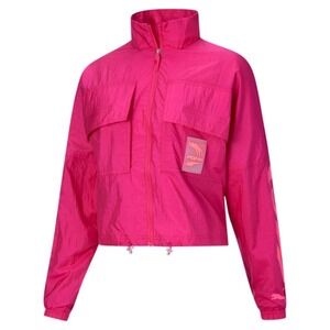270. PUMA Evide Women's Track Jacket in Fuchsia Purple, Size XS